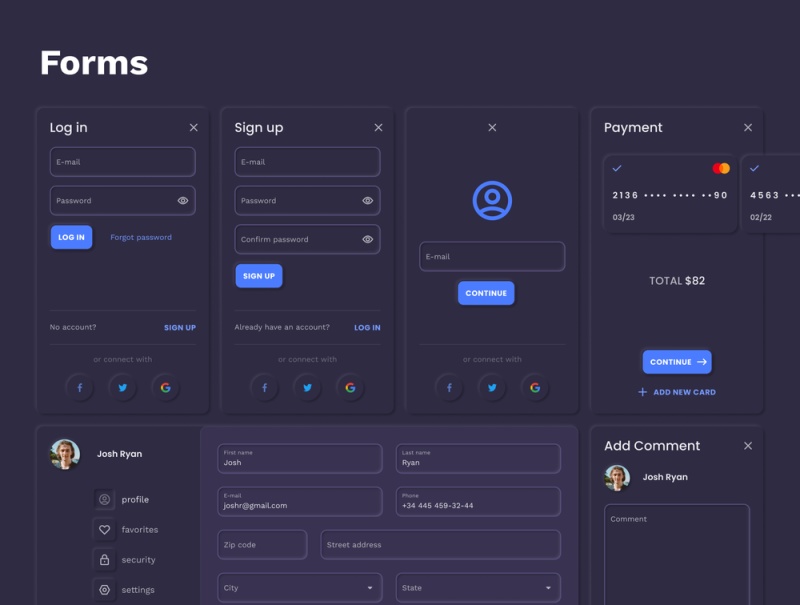 FIGMA移动和Web UI工具包,狐步NEO与UI套件 FIGMA移动和Web UI工具包,狐步NEO与UI套件
