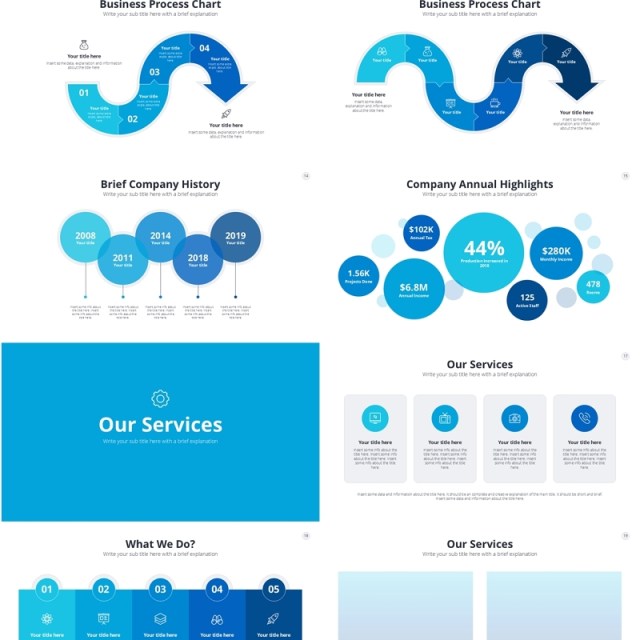 蓝色创业公司信息图PPT模板Blue Business Startup PowerPoint 蓝色创业公司信息图PPT模板Blue Business Startup PowerPoint