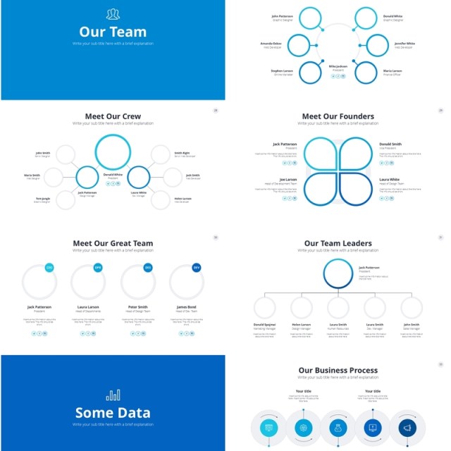 蓝色创业公司信息图PPT模板Blue Business Startup PowerPoint 蓝色创业公司信息图PPT模板Blue Business Startup PowerPoint