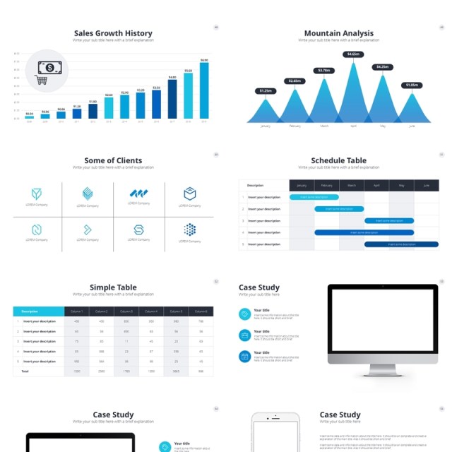 蓝色创业公司信息图PPT模板Blue Business Startup PowerPoint 蓝色创业公司信息图PPT模板Blue Business Startup PowerPoint