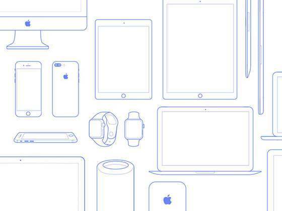 Apple 设备线框图