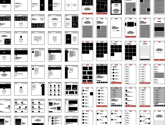 Wireframe UX原型系统采用Sketch，PSD和XD设计，Fol UX流程图