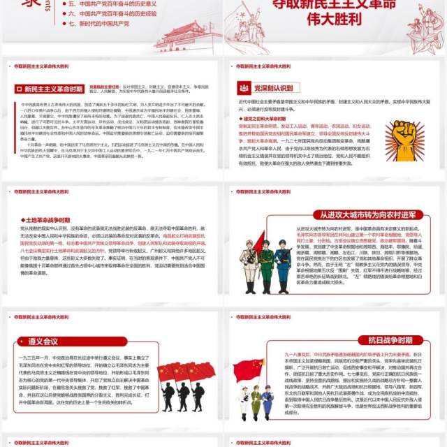 党的百年奋斗成就和历史经验的决议PPT模板 党的百年奋斗成就和历史经验的决议PPT模板