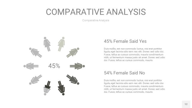 灰色用户人群分析PPT图表12