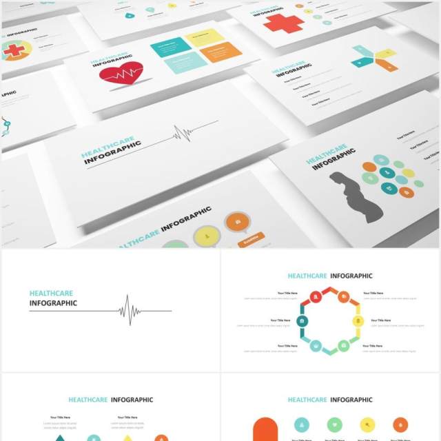 医疗保健信息图表PPT素材Healthcare Infographic Powerpoint Template