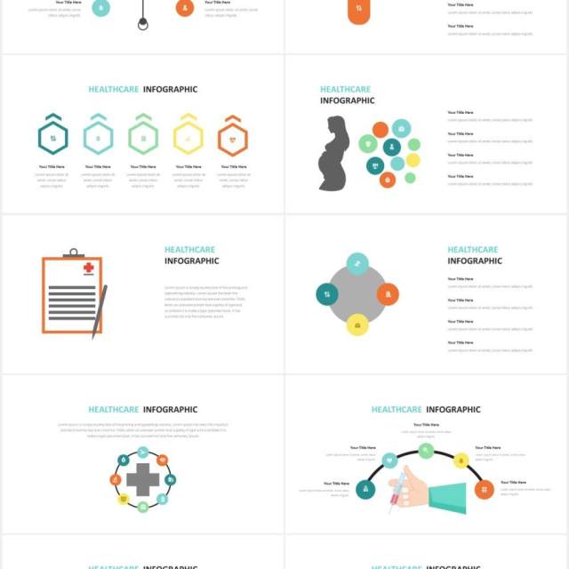 医疗保健信息图表PPT素材Healthcare Infographic Powerpoint Template