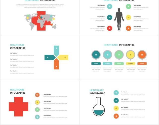 医疗保健信息图表PPT素材Healthcare Infographic Powerpoint Template