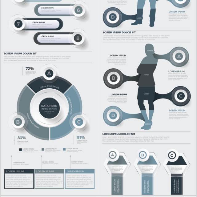 数据信息图表元素设计Big Infographics Design 数据信息图表元素设计Big Infographics Design