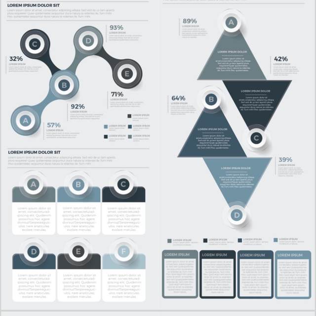 数据信息图表元素设计Big Infographics Design