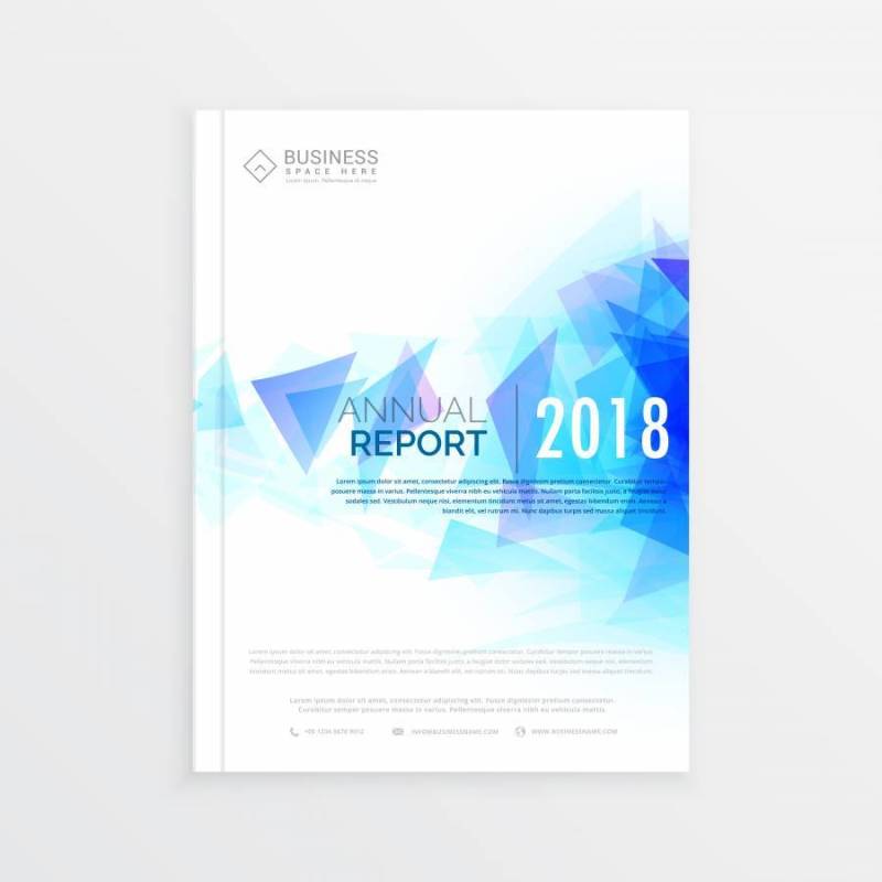 创意小册子模板，年度报告杂志封面设计