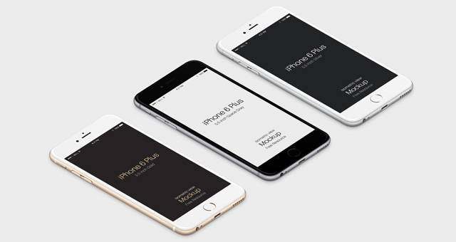 3D iPhone 6 Plus Psd矢量模型