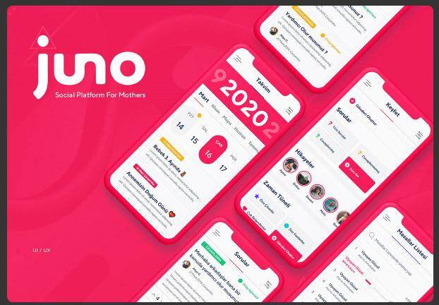 社交平台用户界面素材模板Juno Mom Social Platform 社交平台用户界面素材模板Juno Mom Social Platform