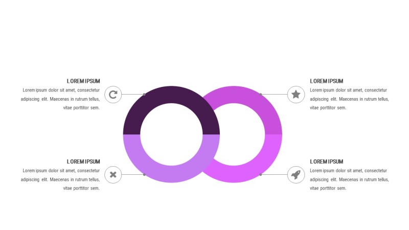 紫色系通用商务PPT图表-25