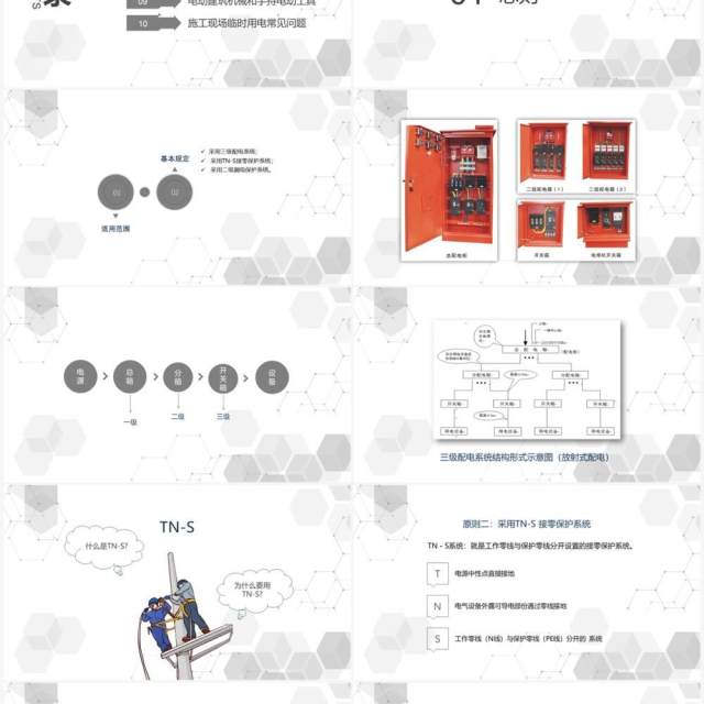 灰色电工安全技能培训PPT模板