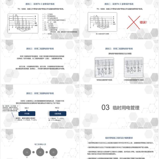 灰色电工安全技能培训PPT模板