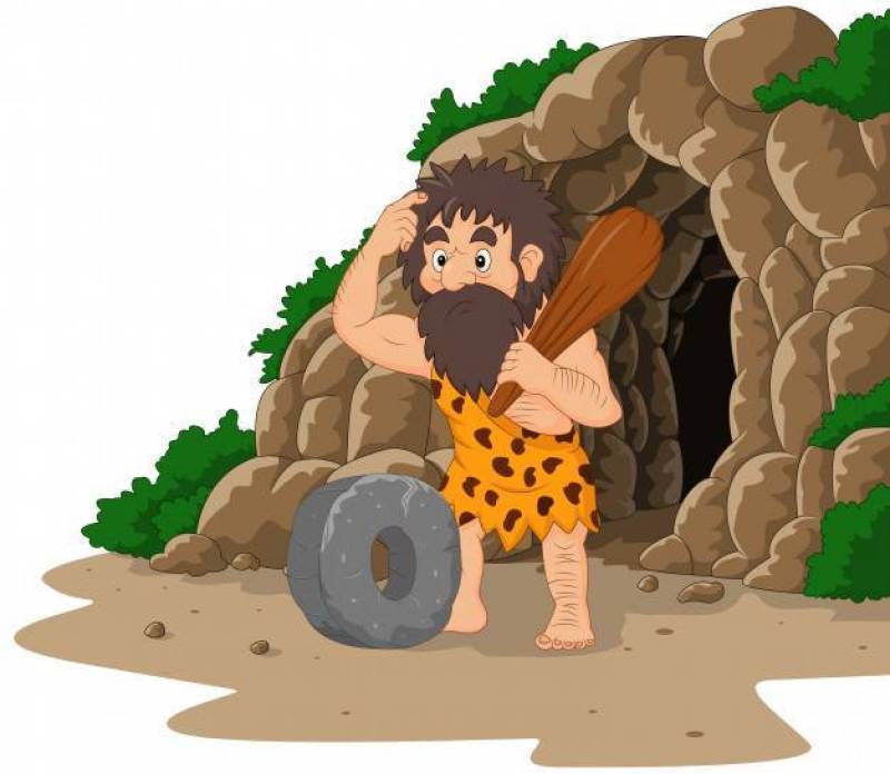 发明石轮子的动画片穴居人有洞背景