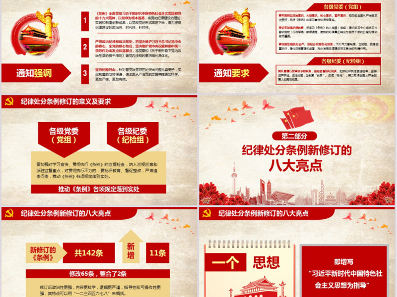 原创学习新修订中国共产党纪律处分条例PPT