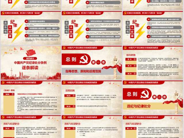 原创学习新修订中国共产党纪律处分条例PPT 原创学习新修订中国共产党纪律处分条例PPT