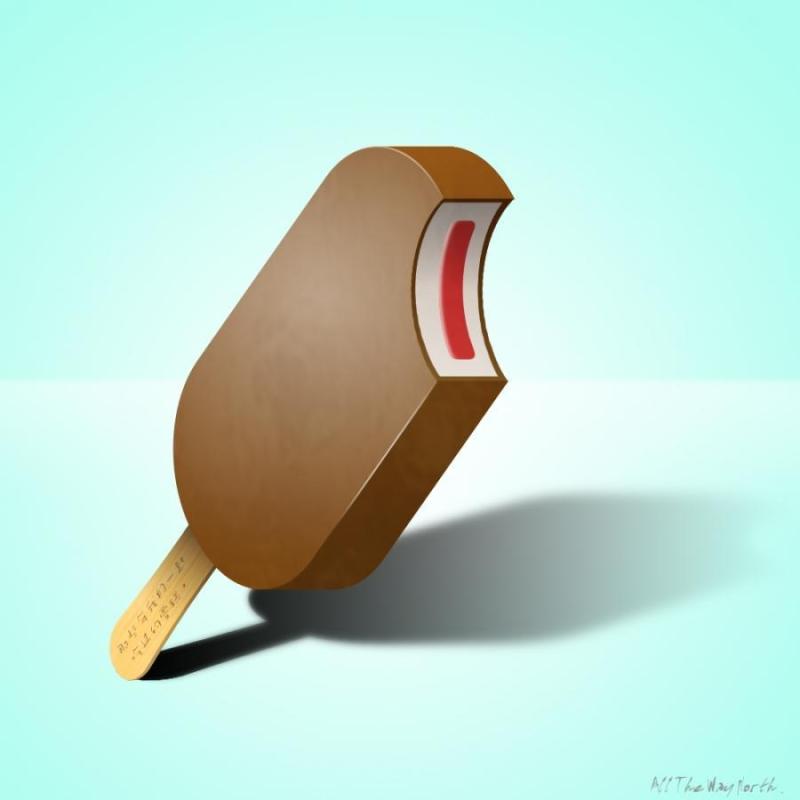 逼真雪糕一枚&nbsp;PSD&nbsp;分层