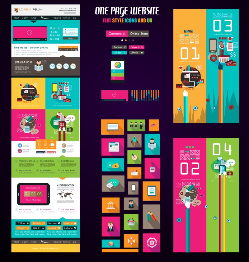 平面设计单页模板15