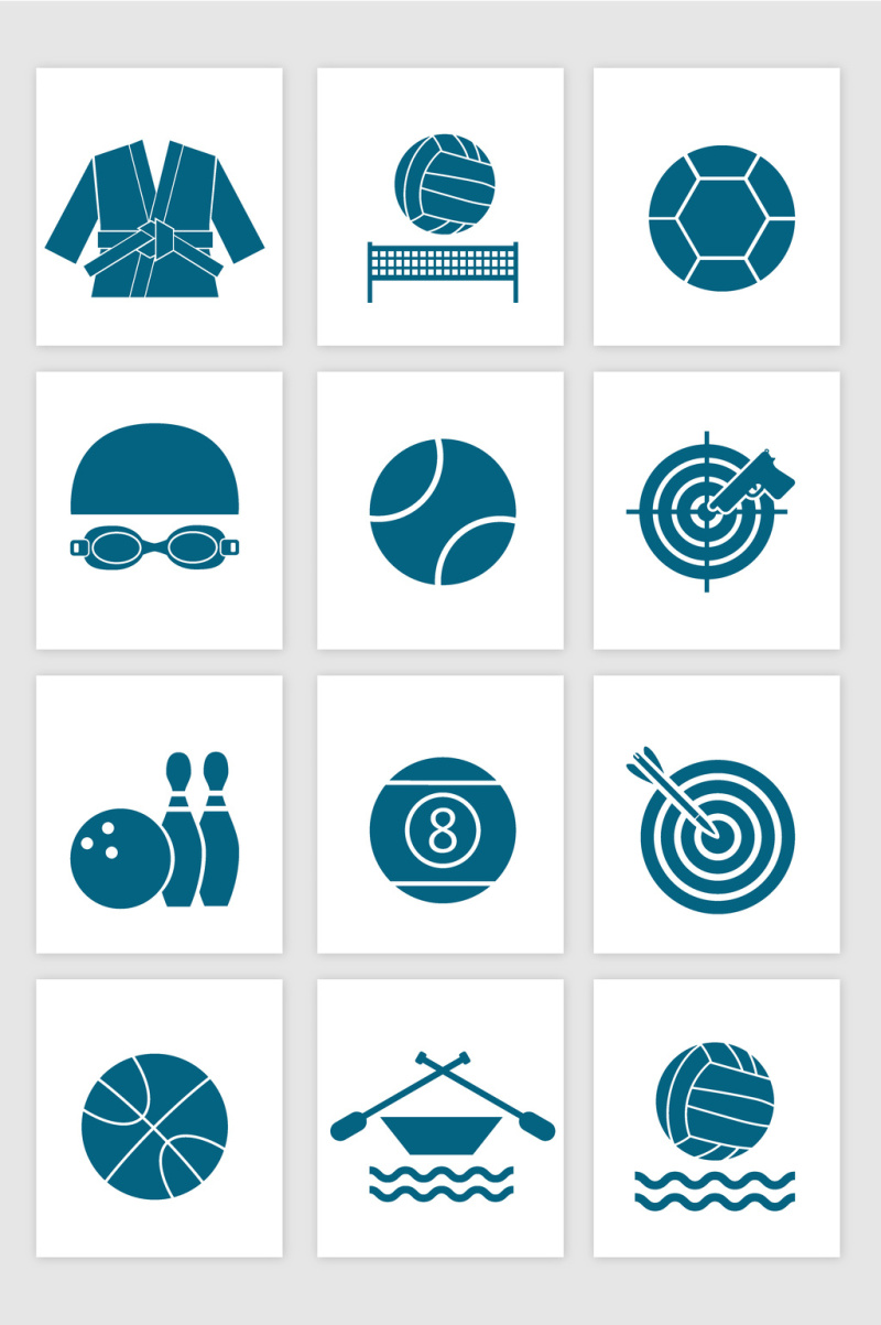 运动图标矢量设计