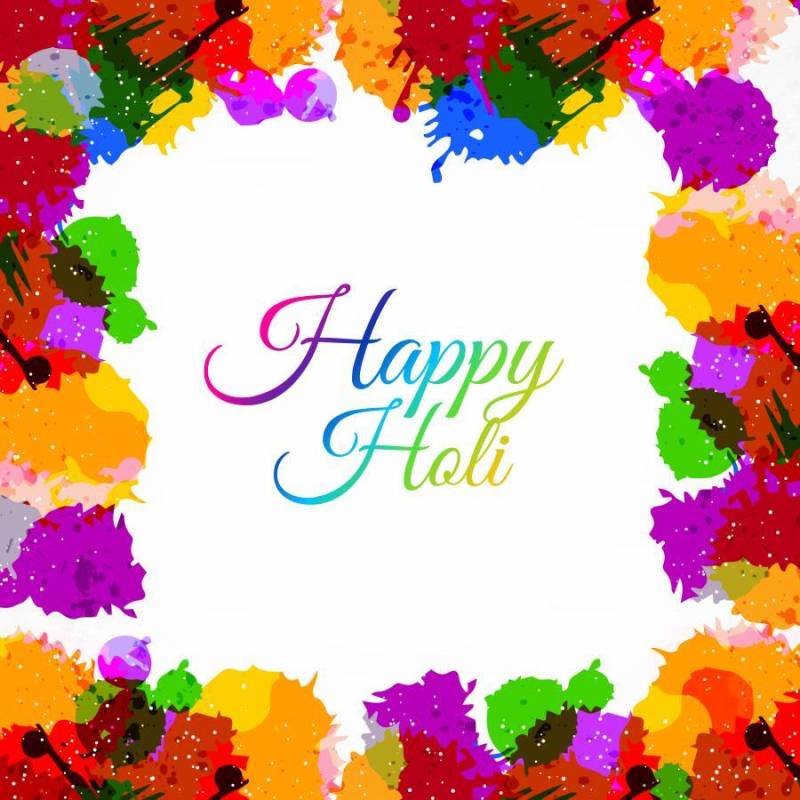 多彩垃圾快乐洒红节污点