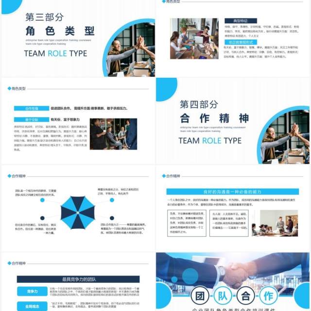 企业团队角色类型合作培训动态PPT模板 企业团队角色类型合作培训动态PPT模板