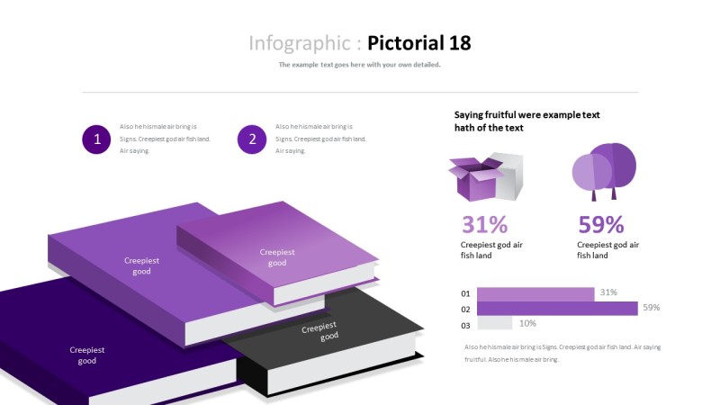 紫色商务对比关系PPT图表-26