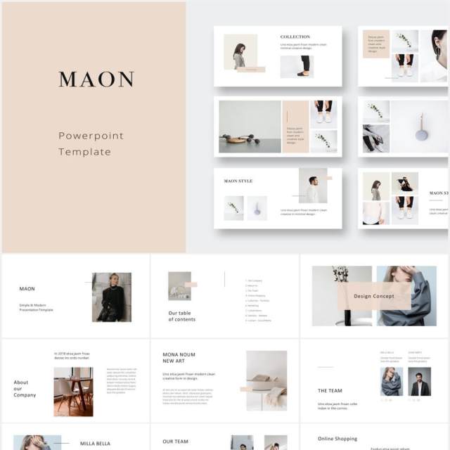 简约个人简历图文展示汇报PPT模板MAON - Powerpoint Template 简约个人简历图文展示汇报PPT模板MAON - Powerpoint Template