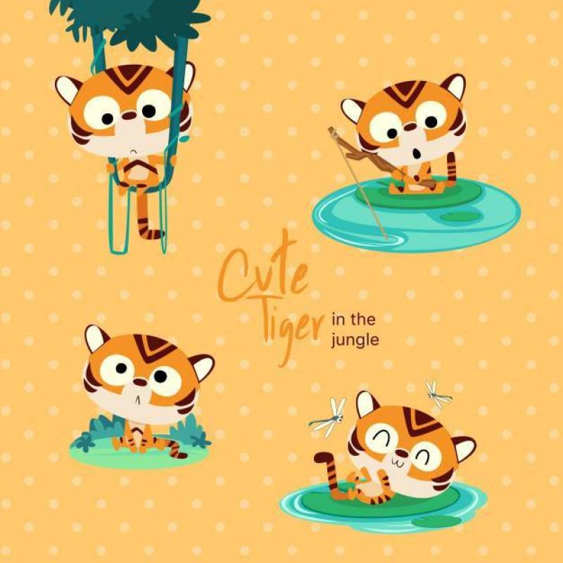 Jungle Cute Tiger