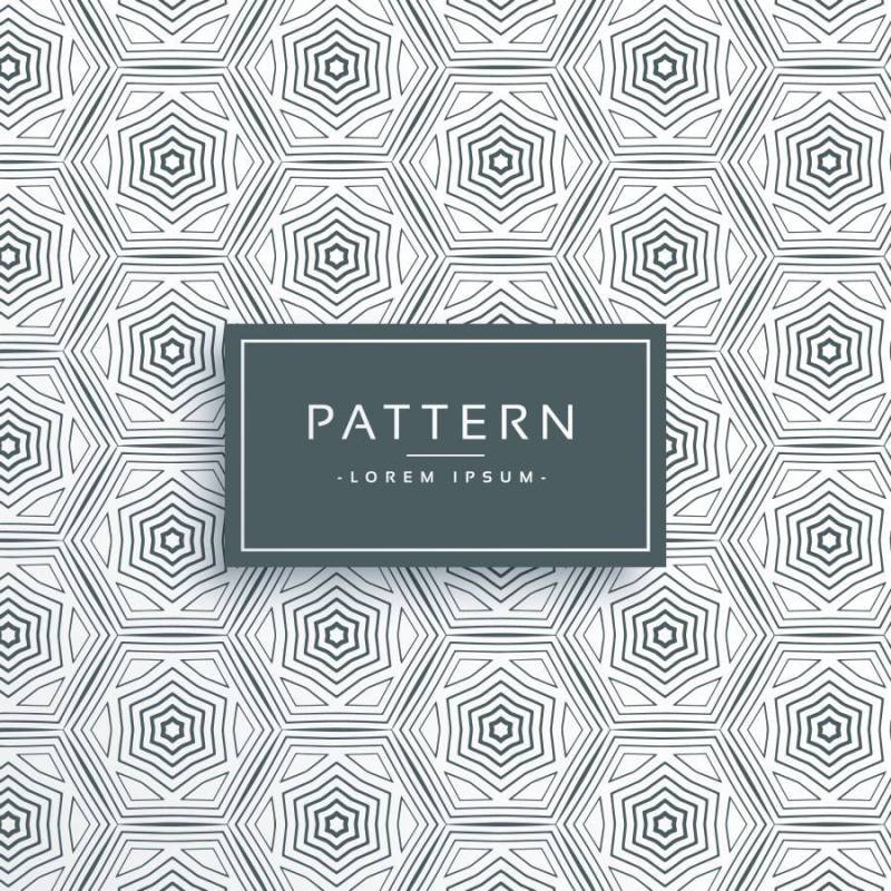 抽象的六角形线条图案背景设计