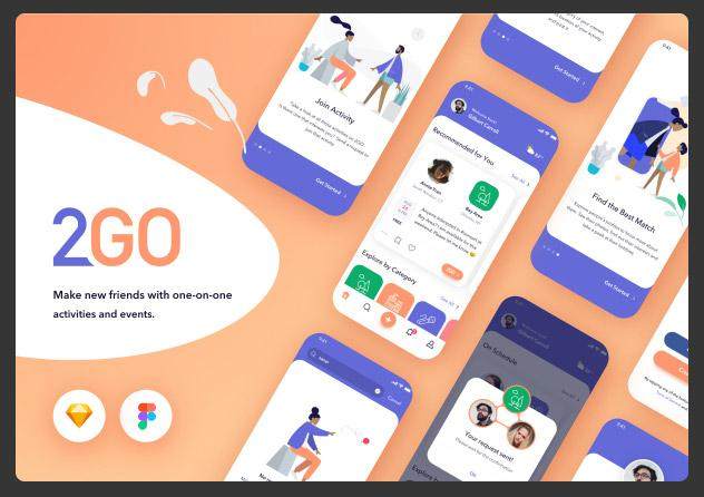 社交应用程序用户界面工具包2GO Social App UI Kit 社交应用程序用户界面工具包2GO Social App UI Kit