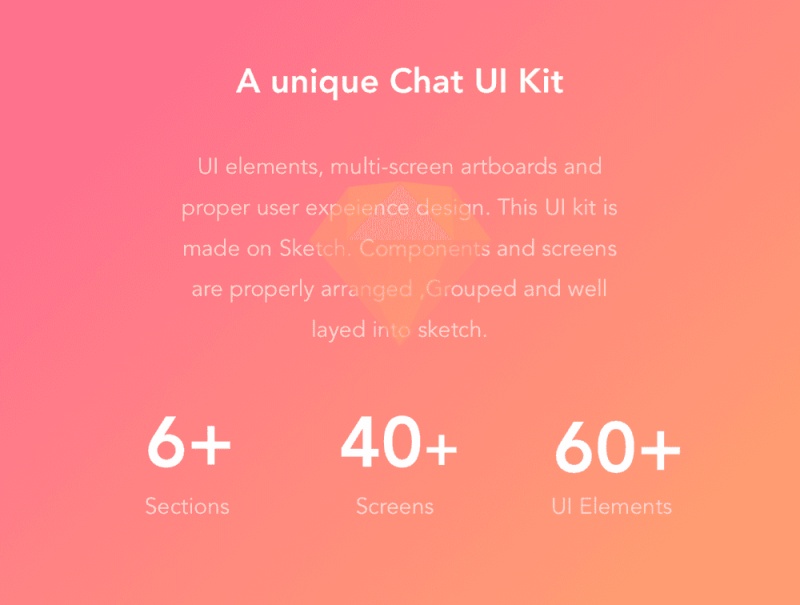 Sketch。，Chat More UI KIT的独特聊天UI工具包
