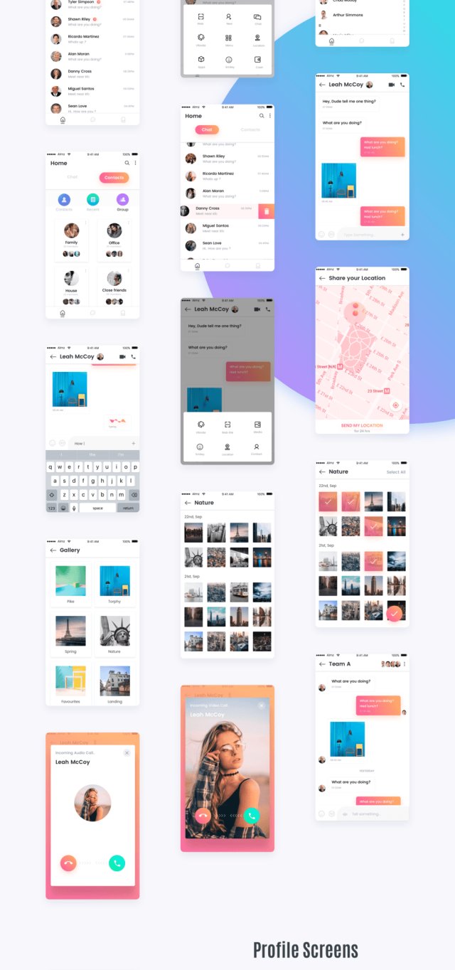 Sketch。，Chat More UI KIT的独特聊天UI工具包