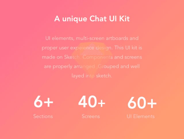 Sketch。,Chat More UI KIT的独特聊天UI工具包 Sketch。,Chat More UI KIT的独特聊天UI工具包