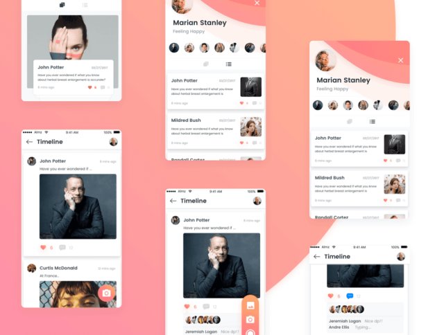 Sketch。,Chat More UI KIT的独特聊天UI工具包 Sketch。,Chat More UI KIT的独特聊天UI工具包