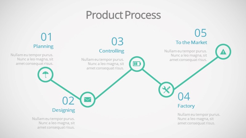 蓝色商务PPT信息可视化图表28