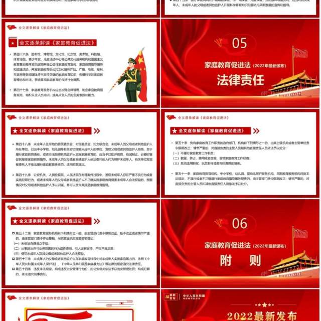2022最新发布家庭教育促进法解读PPT模板