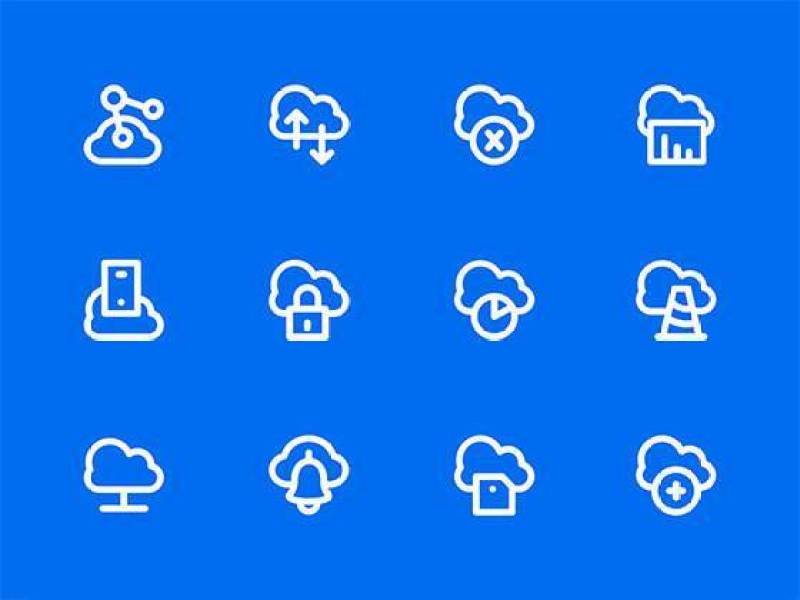 140 枚云计算图标