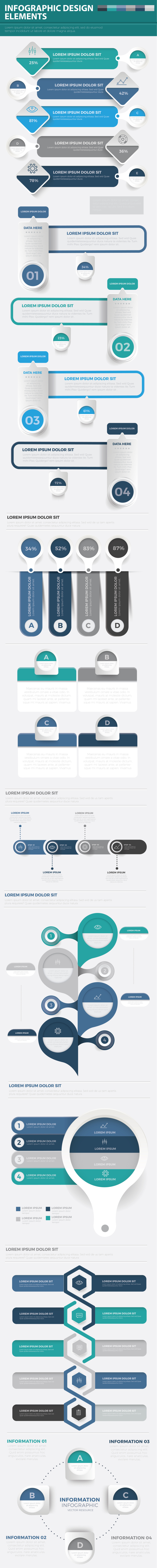 标题信息I图表元素模板 Infographic Elements