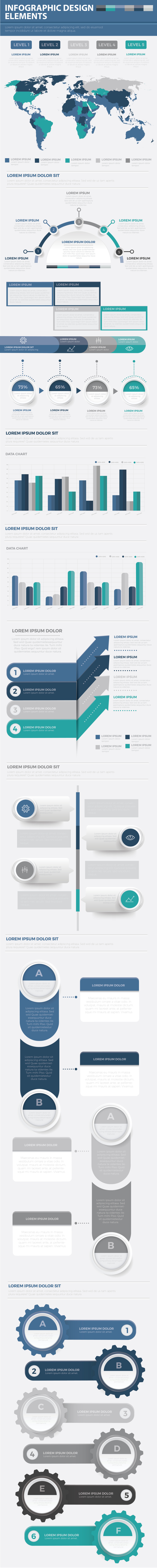 标题信息I图表元素模板 Infographic Elements