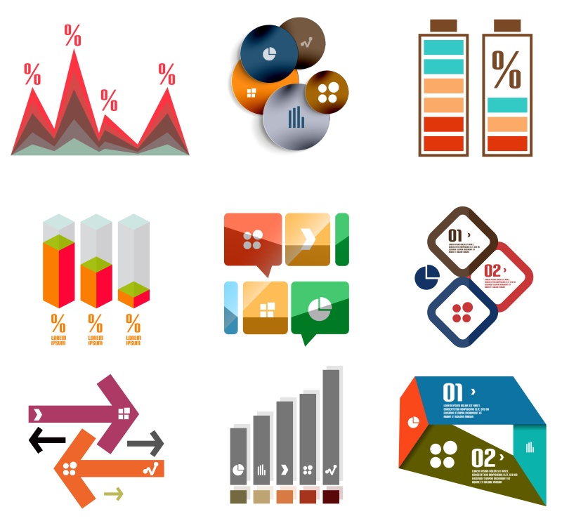 现代信息图表118
