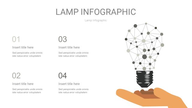 灰色创意灯PPT信息图6