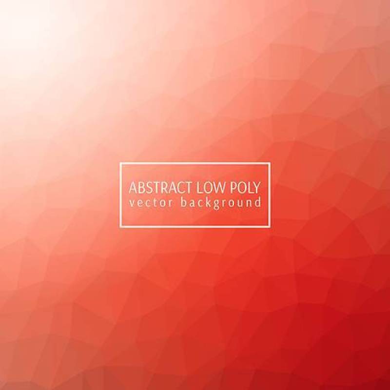 橙色低多边形设计