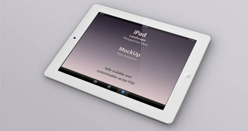 Psd iPad透视模拟