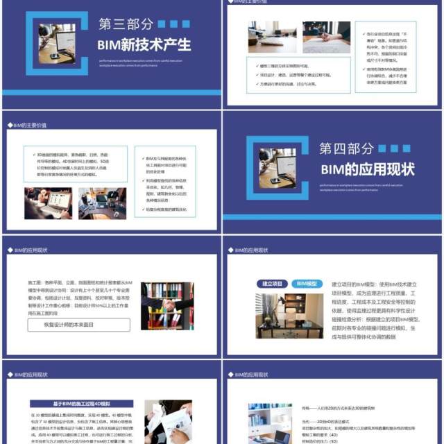 BIM技术应用发展概述动态PPT模板 BIM技术应用发展概述动态PPT模板