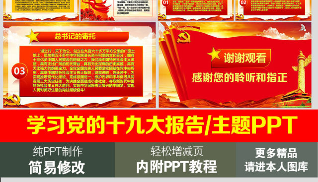 精讲完整学习解读党的十九大报告PPT