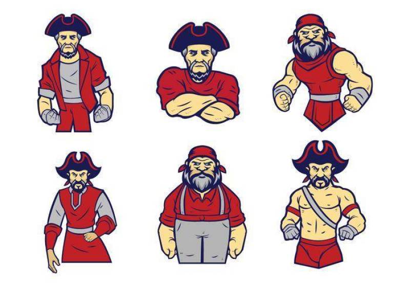 海盗标志矢量