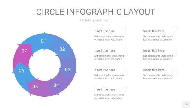 紫蓝色圆形PPT信息图16