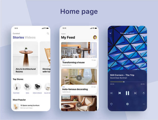 Sketch，适用于移动应用的高级iOS UI工具包，The Decor，Lifestyle App